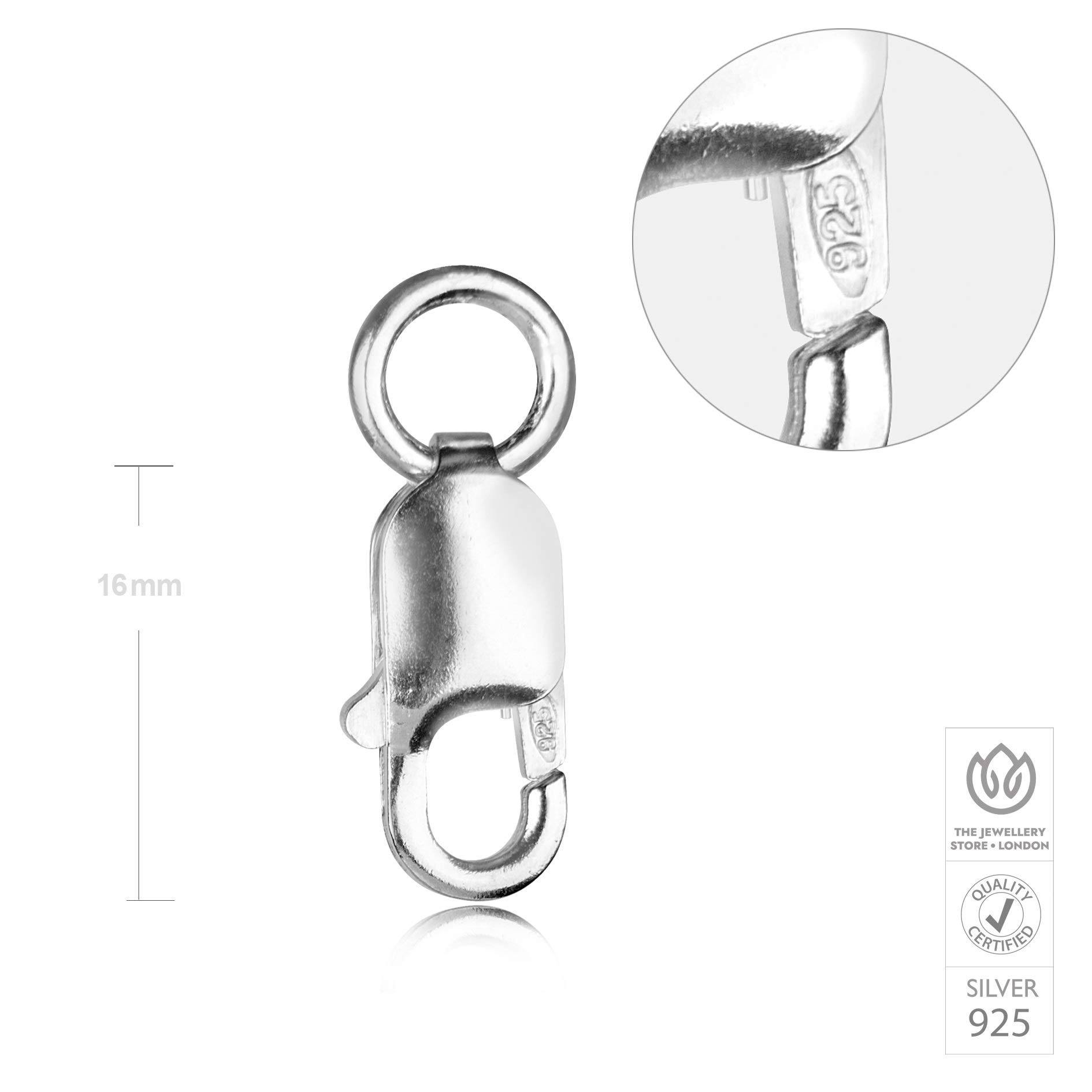 My-Bead dubbele Karabijnhaak 925 Sterling Zilver 25mm basis sluiting voor armbanden en kettingen DIY