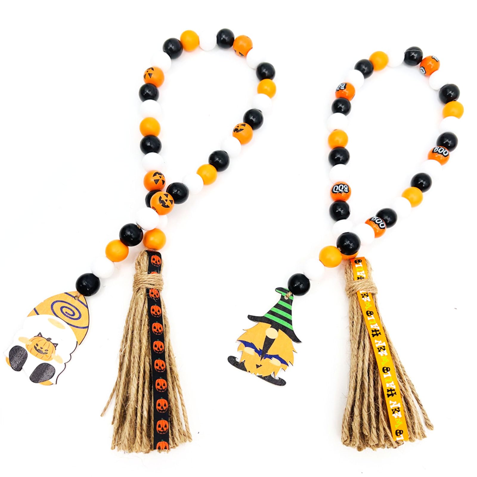 Buxuaaaa B Uxuaaaa Halloween Wood Eads Garlands Decorative Wall Hangings For Home Dorm For Kids Room Tent Ornament Photo Prop Halloween Wall Decorations Indoor