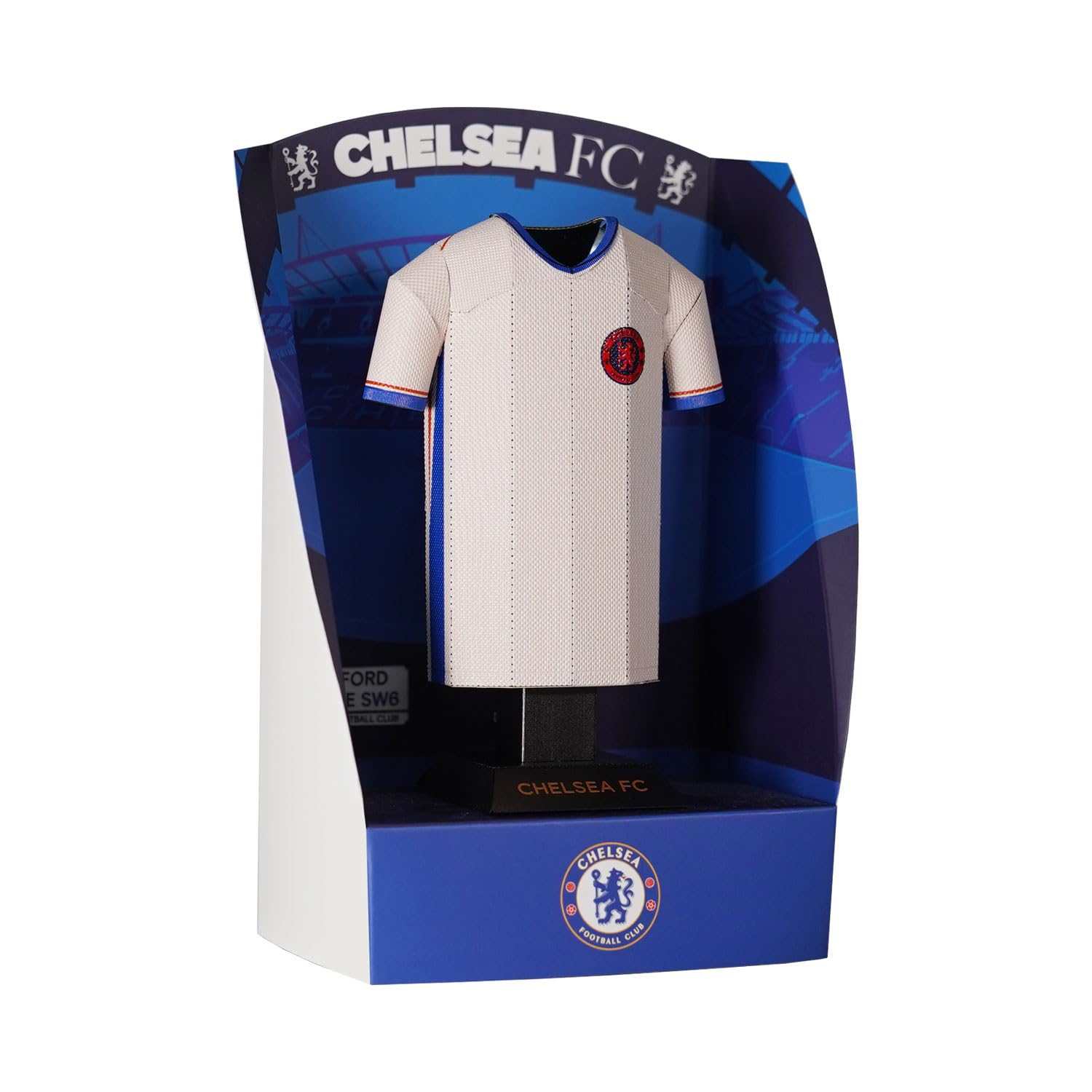 Chelsea FC 24/25 Metal Away Shirt Collectible, White, 16cm (Height) - Image 4