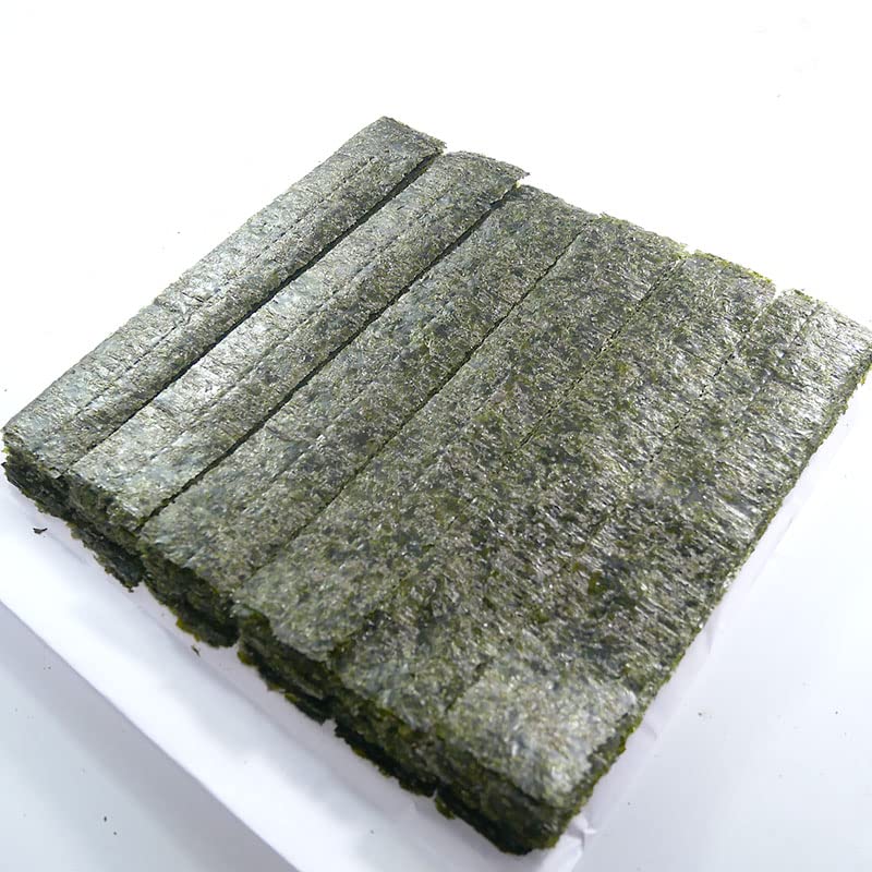 Sushi Nori Lot de 300 feuilles d'algues grillées 6 coupes, 300 feuilles