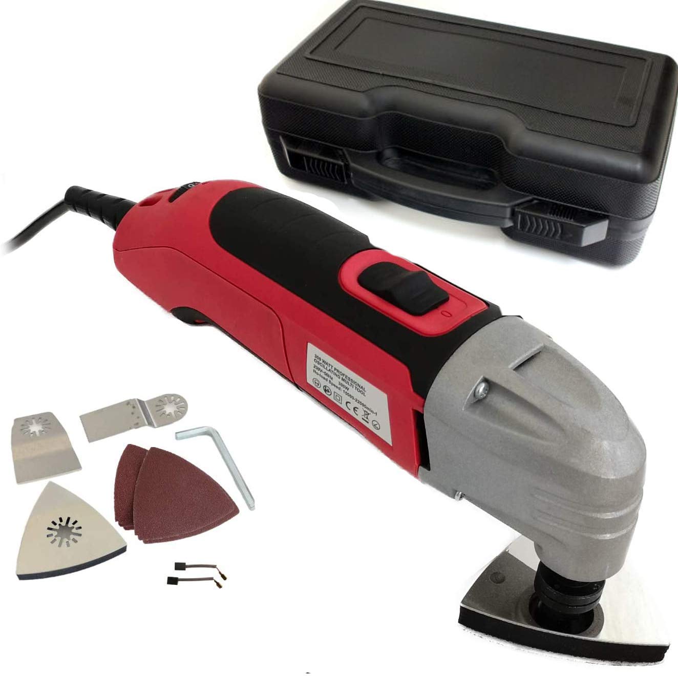 Voche Multi Oscillating Tool 300w Power + 18pc Accessories + Carry Case