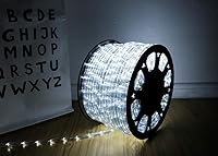 Vista 3 de luces de cuerda LED de 100 pies, luces de cuerda blancas de 720 LED para exteriores, luz de cuerda conectable, luces de cuerda para interiores