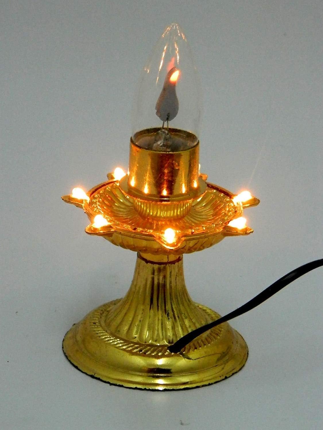 A. Y .S Flickering Jyot LED Diya | 1 Layer Electric Deepak for Diwali Pooja, Mandir & Home Decoration | Long Life Electric Diya Lamp | Warm Flame Effect | Made in India (Pack of 1)-image-34