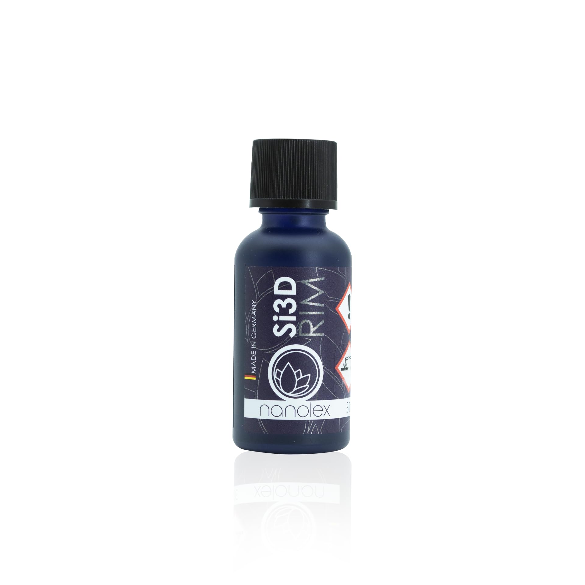 Nanolex Si3D RIM Revêtement de jante 30 ml Revêtement céramique/vernis pour une dureté de peinture accrue 9H avec hydrophobie extrême/effet lotus à base de polysilazan