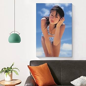 Amazon.co.jp: 沢尻エリカ写真ビキニセクシー絵画ポスター キャンバス