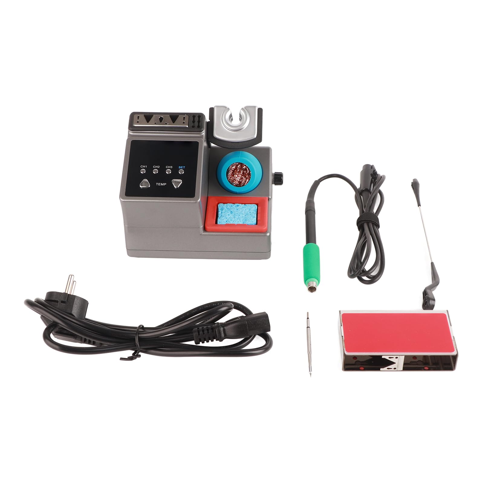 Stazione Saldatura A9 120W – Temperatura Regolabile 100-450°C, Riscaldamento Rapido 3s, ABS, Compatibile Standard Europeo (220V)