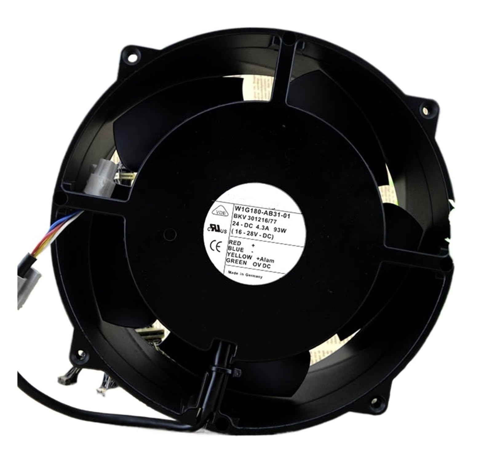 LZIKKGKI W1G180-AB31-01 Fan 24V axial flow fan