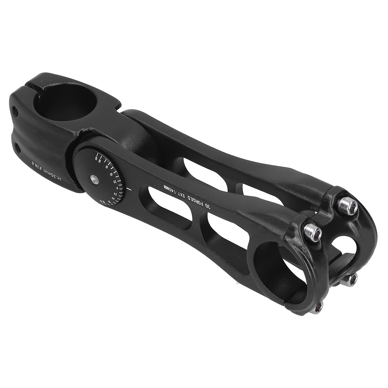 Mountain Bike Attacco Manubrio in Lega di Alluminio per Bicicletta con Angolo Regolabile 31,8x145mm