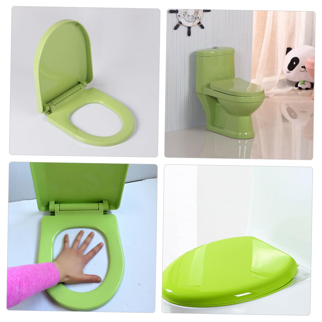 Healifty Funda para Asiento de Inodoro Portátil Fácil de Almacenar y Sanitario Material Pp Adecuado para Entrenamiento de Orinal para Niños en Casa Salir