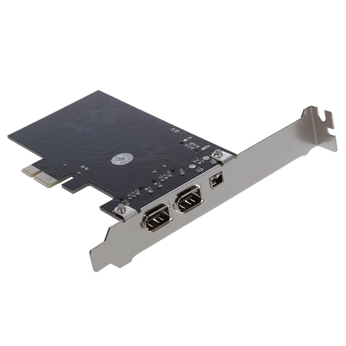 Puerto de la tarjeta 3 regulador de PCI x1 PCI-E FireWire 1394a IEEE1394 para el escritorio