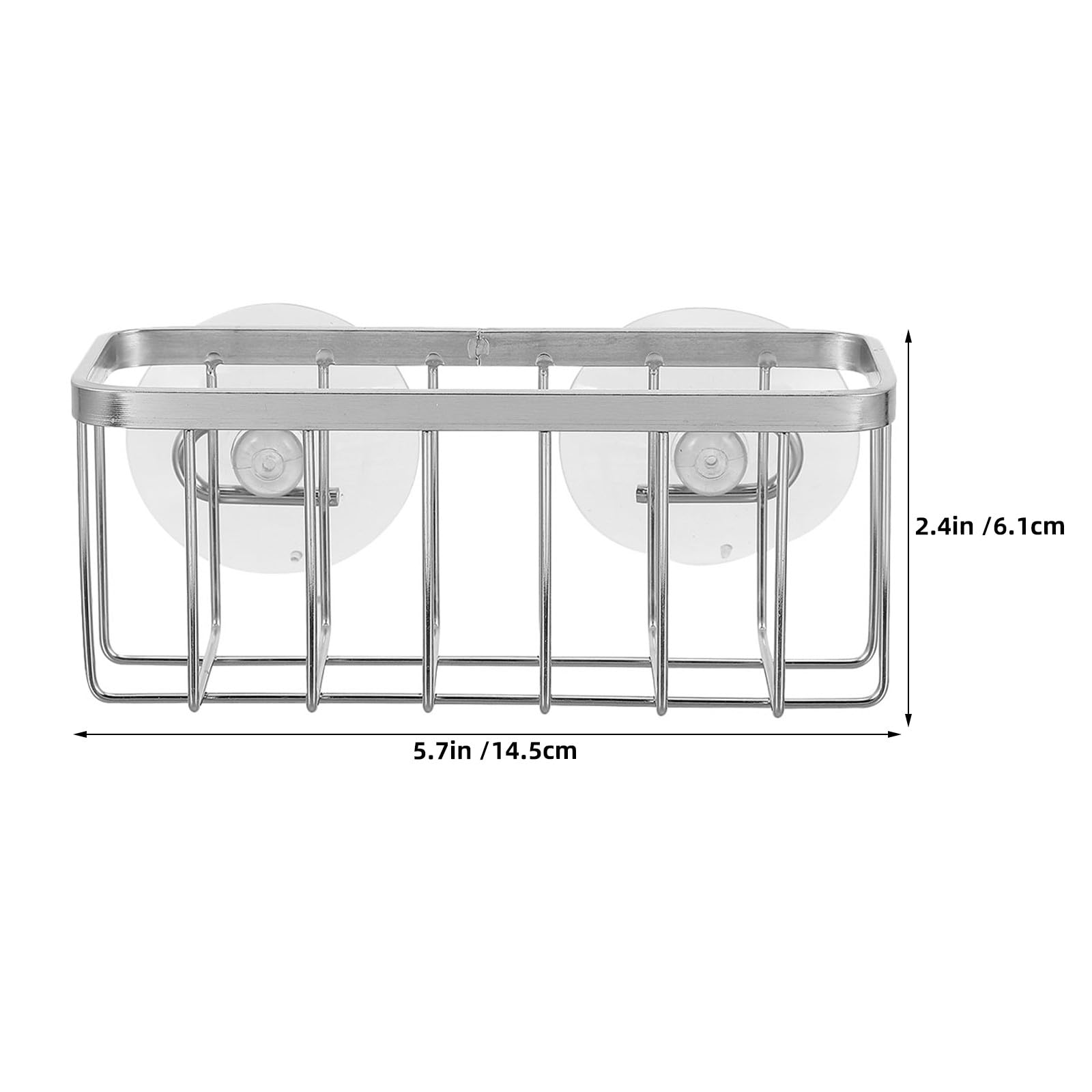 INOOMP Portaspugne per Lavello Cucina in Acciaio Inox 2 Pezzi Argento