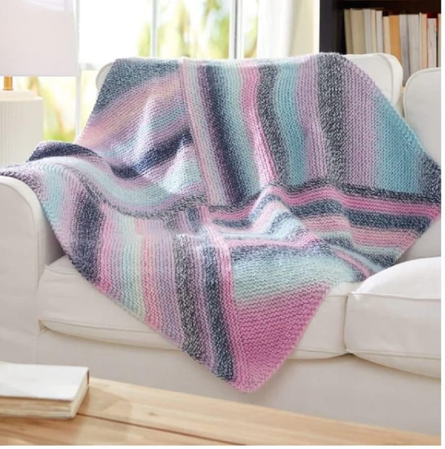 Premier Yarns Puzzle Yarn 7 Ounce Skeins 5 Bulky Chunky Weight 3 Pack Bundle with Bella's Crafts Stitch Markers (Trivia)