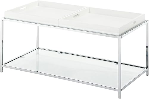 antique coffee table with removable tray