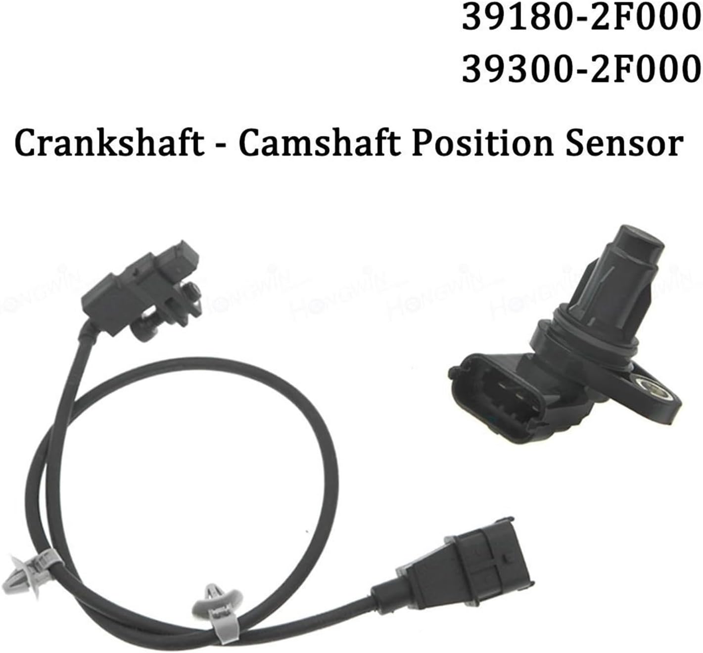 39300-2F000 39180-2F000 Set Engine Camshaft & Crankshaft Position Sensor Compatible with Hyundai Compatible with Kia 2.0 & 2.2 CRDI Ix35 Santa Fe Sportage