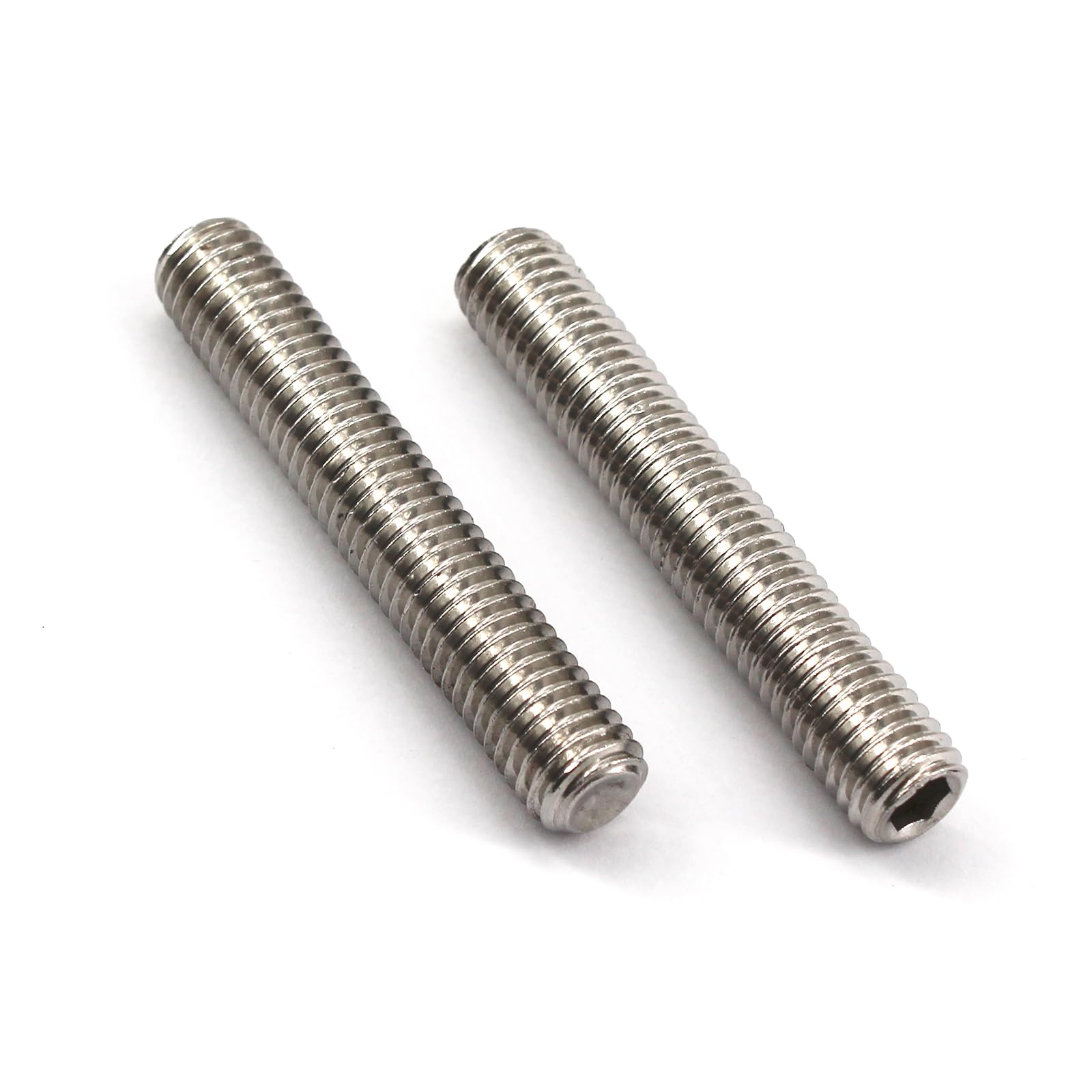 20Pcs M10x35 304 Stainless Steel Hexagonal Grub Screws Cup Point Hex Socket Set Screws