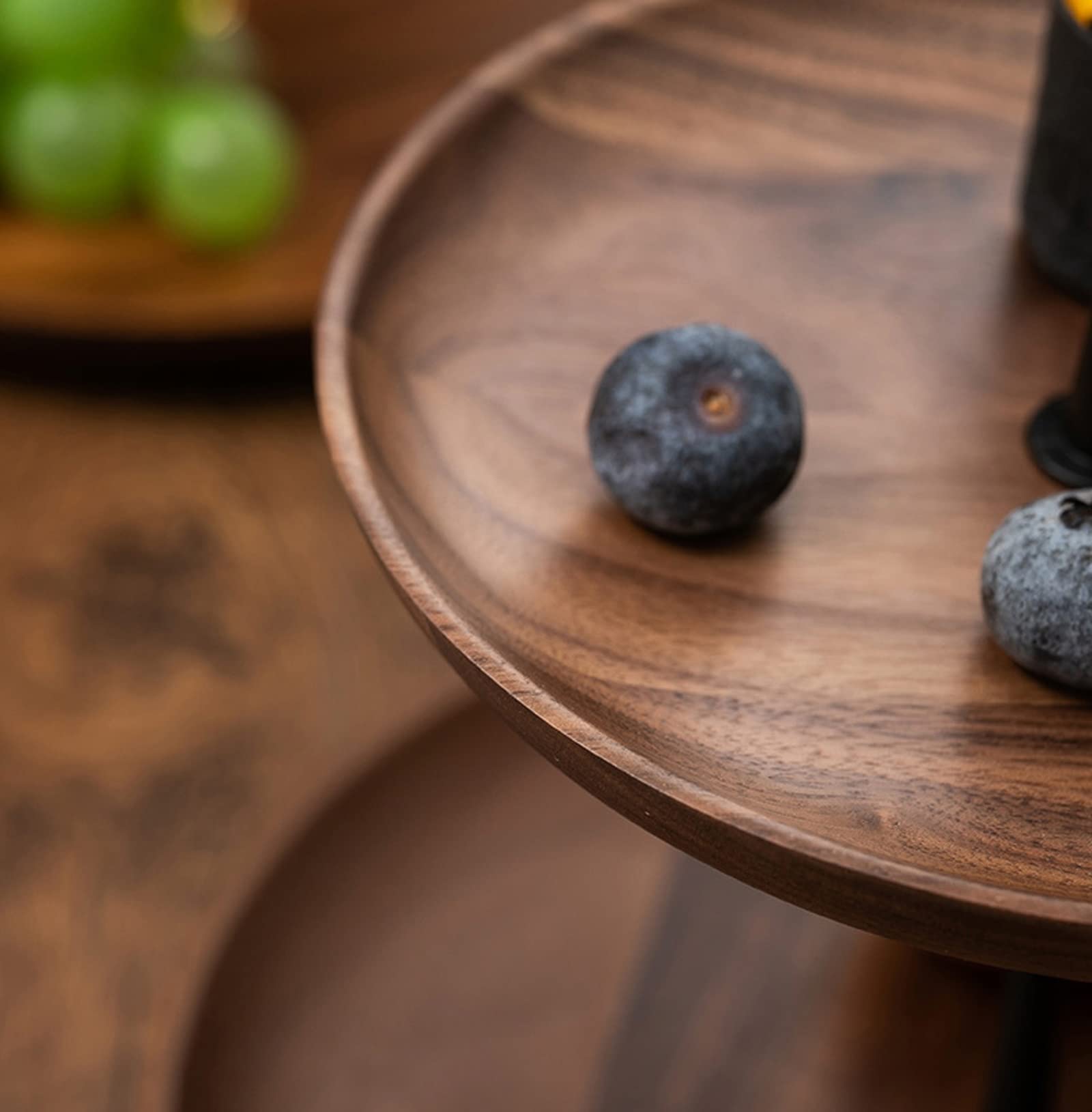 SUNESA Alzatina per Dolci Portapiatti da Frutta in Legno a Tre Livelli Home Living Room Torta Multistrato Porta Snack Cinese Doppio in Legno Alzata per Torta (Size : S)