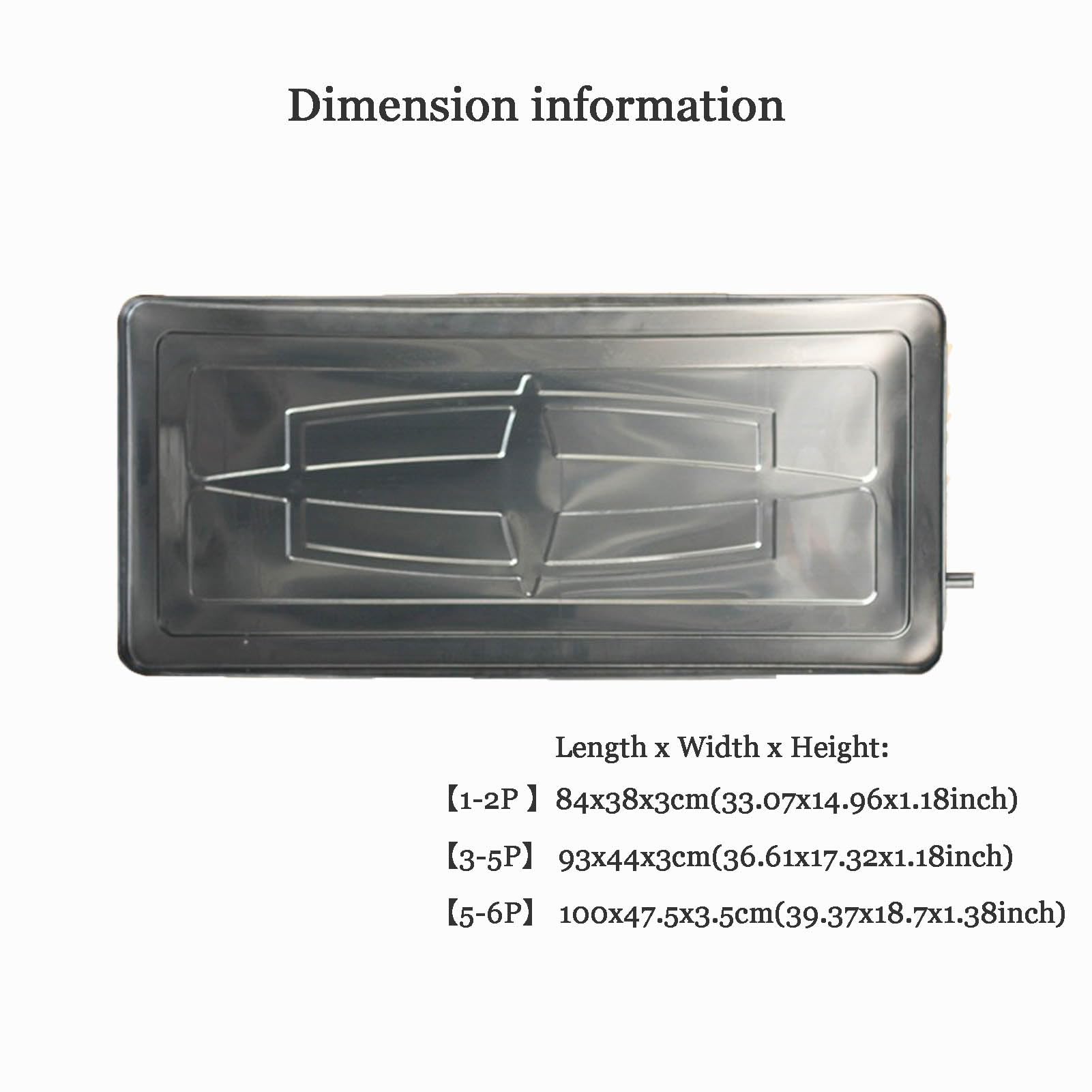Bandeja Drenaje para Aire Acondicionado con Función Drenaje Colector Condensados Apto para Sistemas Climatización Mini Split (93x44x3cm)