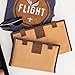 Flight Outfitters Unisex Bush Pilot Logbook Case | Grab-and-Go Canvas Organizer with Leather Closures | Multiple Pockets for Logbook and Accessories | One Loop for Storing a Pen or Stylus, Small