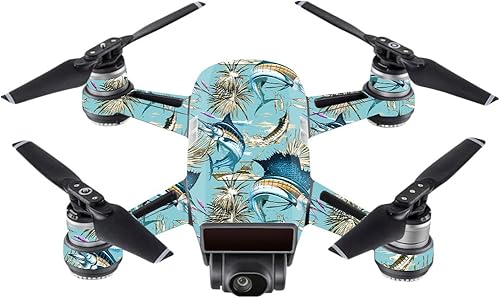 MightySkins - Pegatina para piel (compatible con DJI, 100 unidades), color negro), DJSP-Island Fish