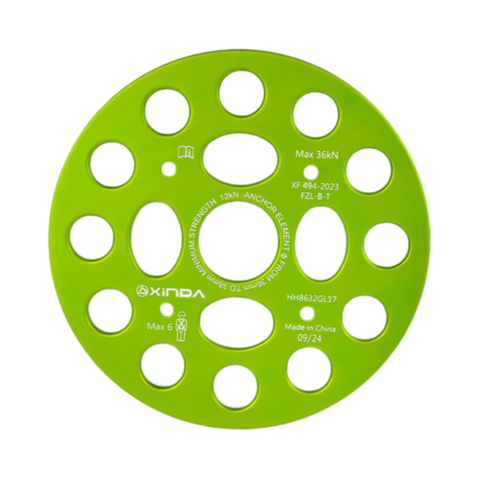 Vaveren Paw Rigging Plate Multi Anchor Point Connector Gear Sturdy Rigging System Heavy Duty Climbing Anchor Belay Climbing Equipment