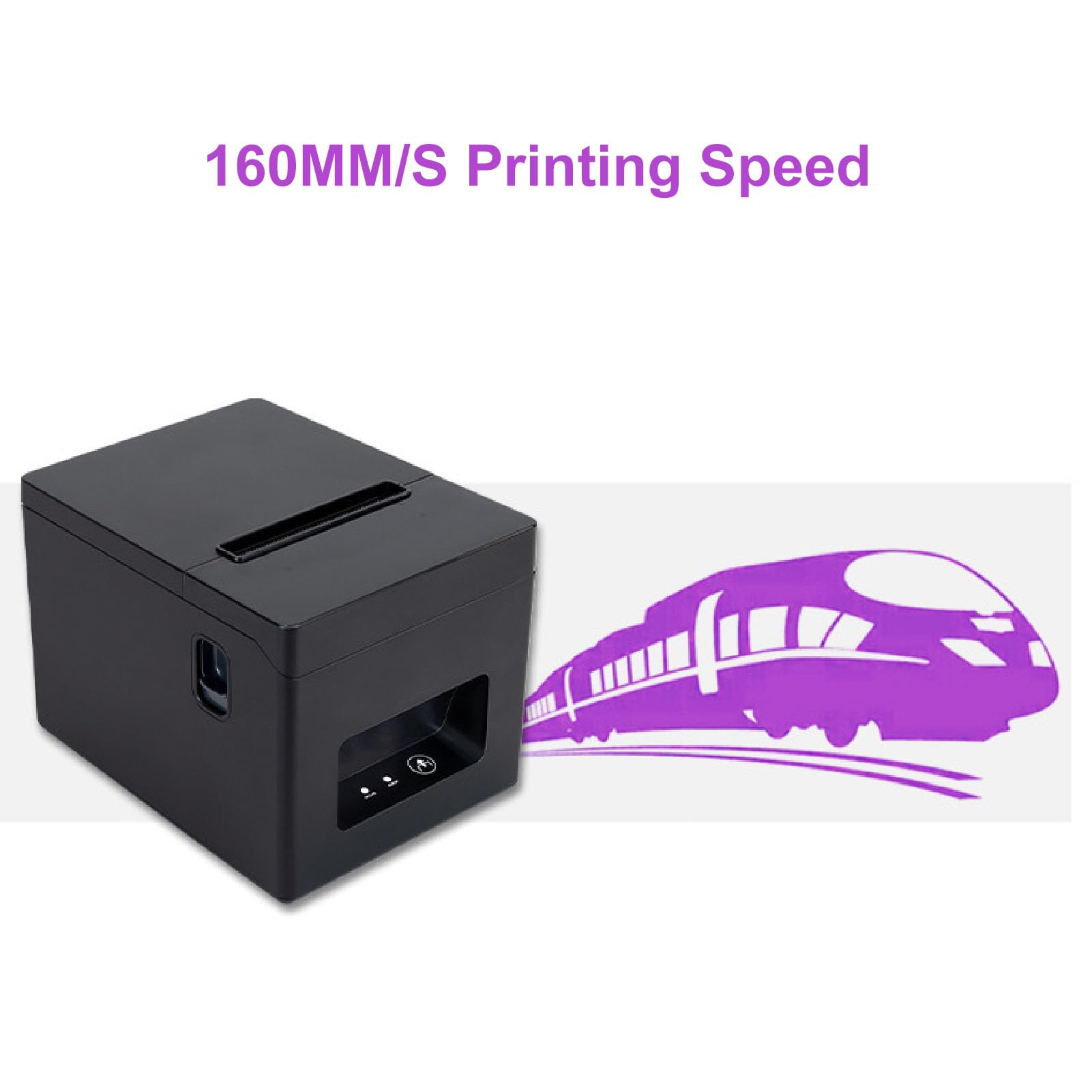 Drukarka Paragonów POS z dużą szybkością i Automatycznym Odcinaniem Papieru Termiczna Drukarka pokwitowań 80 Mm USB do Restauracji w Sklepie Detalicznym (Fafeicy8zdg0cxf4s-12)
