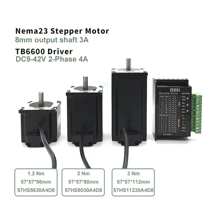 maaさま Nema23 Motor Reducer Drive Kit DC24-48V Closed-Loop Stepper