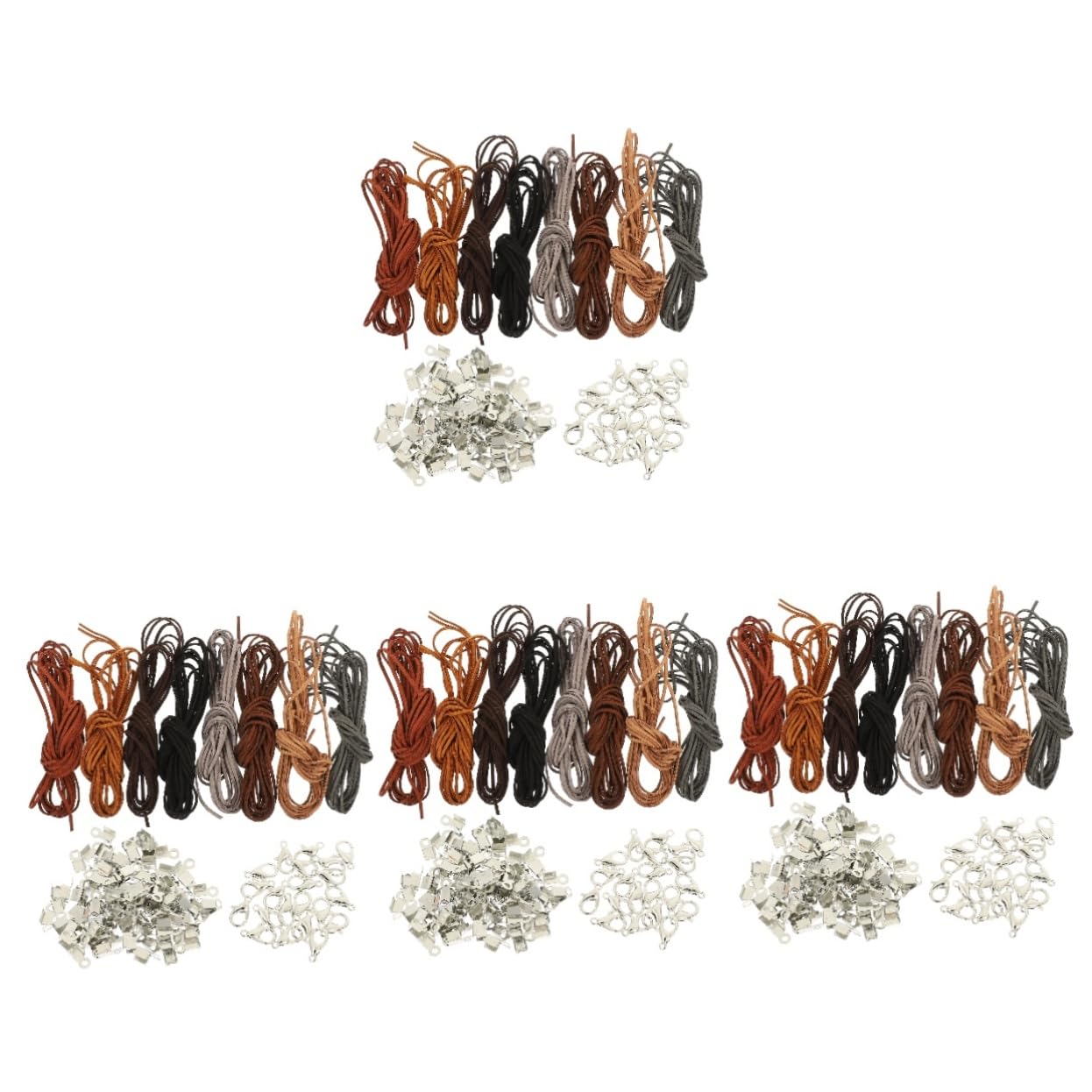 NUOBESTY 4 Sätze DIY Schmuckset Wildleder Kordel für Armbänder und Farben Hautfreundlich Langlebig für Kreative Schmuckherstellung
