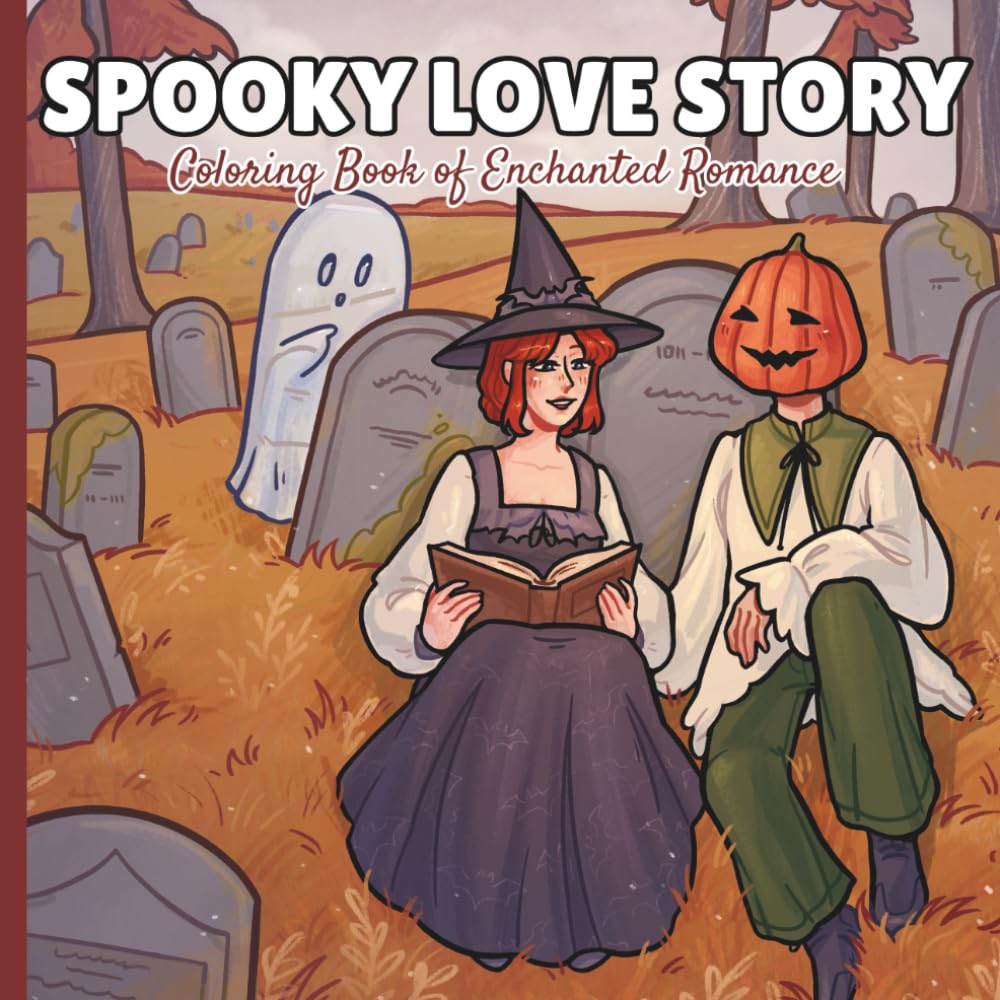 Spooky Love Story: Coloring Book of Enchanted Romance