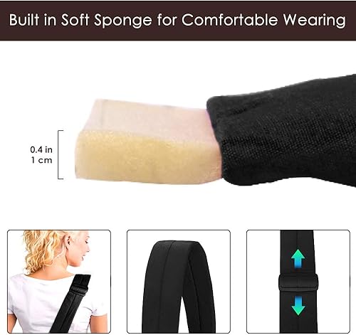 Miniatura 5 de Lukovee Correa para mascotas, mano libre para perro, correa acolchada ajustable, bolsa de hombro de algodón transpirable, bolsillo frontal, cinturón