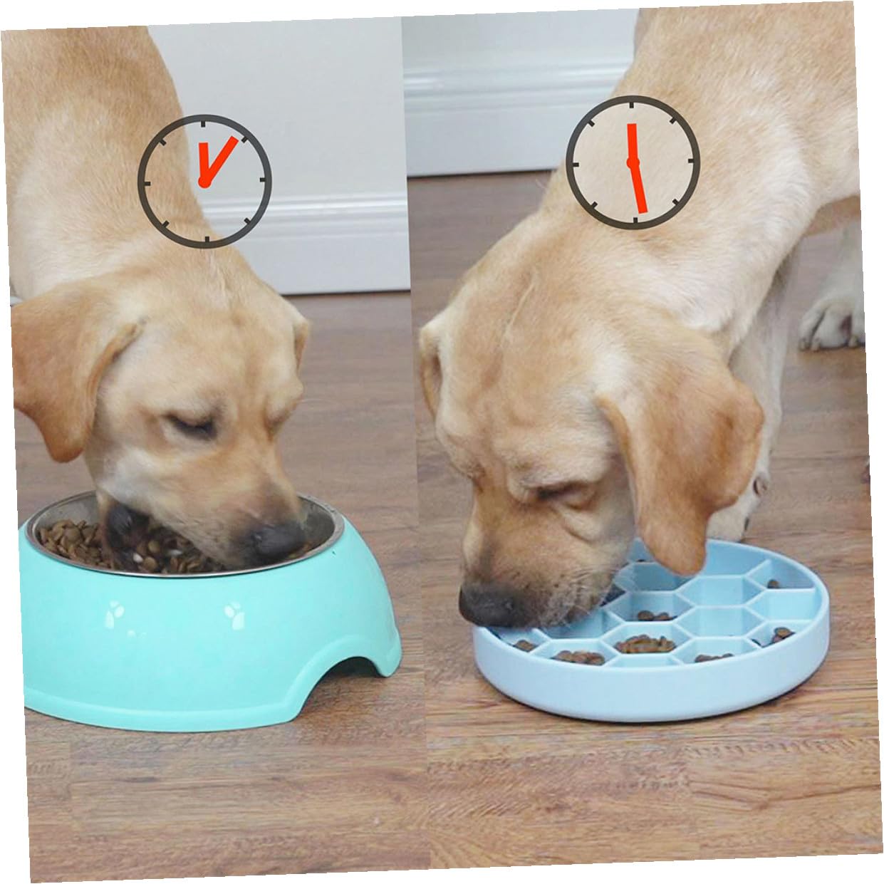 Comedero Lento para Perros Anti-Asfixia Ventosa de Silicona Resistente Tamaño Mediano Azul para Alimentación Controlada y Viajes para Perros Adultos