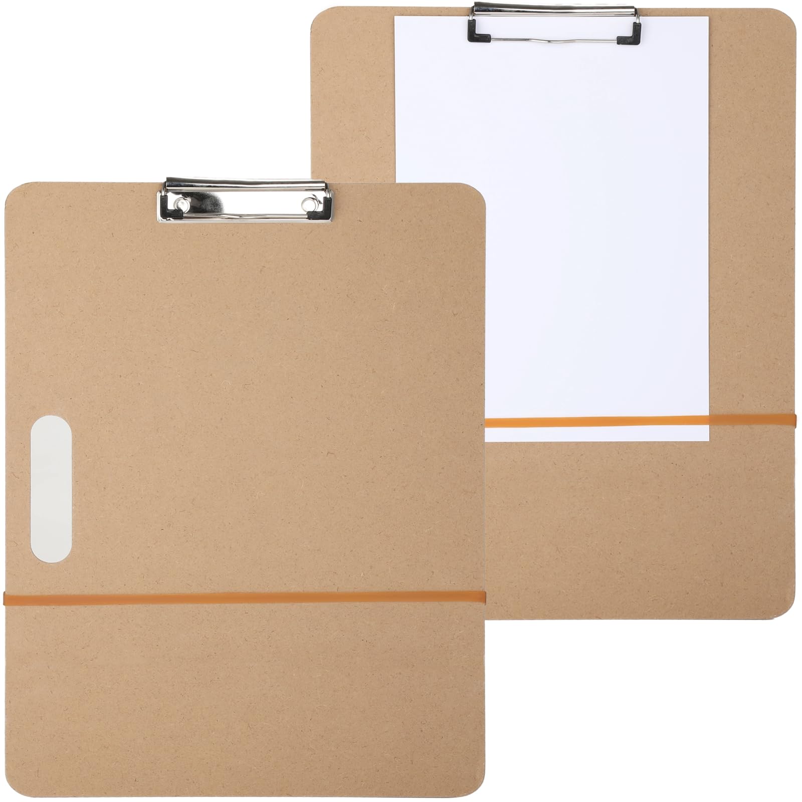 Lot de 2 planches à dessin avec poignée, 12,8 x 16,8 in, porte bloc portable pour croquis et dessin, pince métallique et bande élastique incluses, pour salle de classe et croquis en voyage