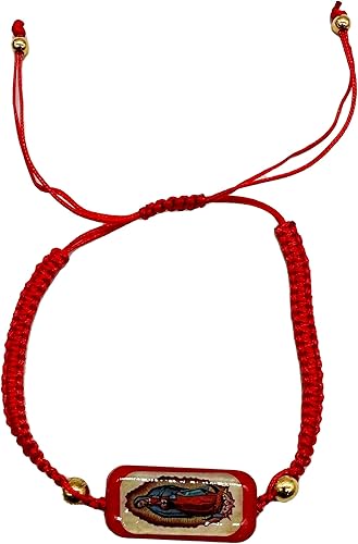 Miniatura 4 de 12pcs Recuerdos para bautizo Pulseras de Cuerda de Virgen de Guadalupe Bautizo Party Favores