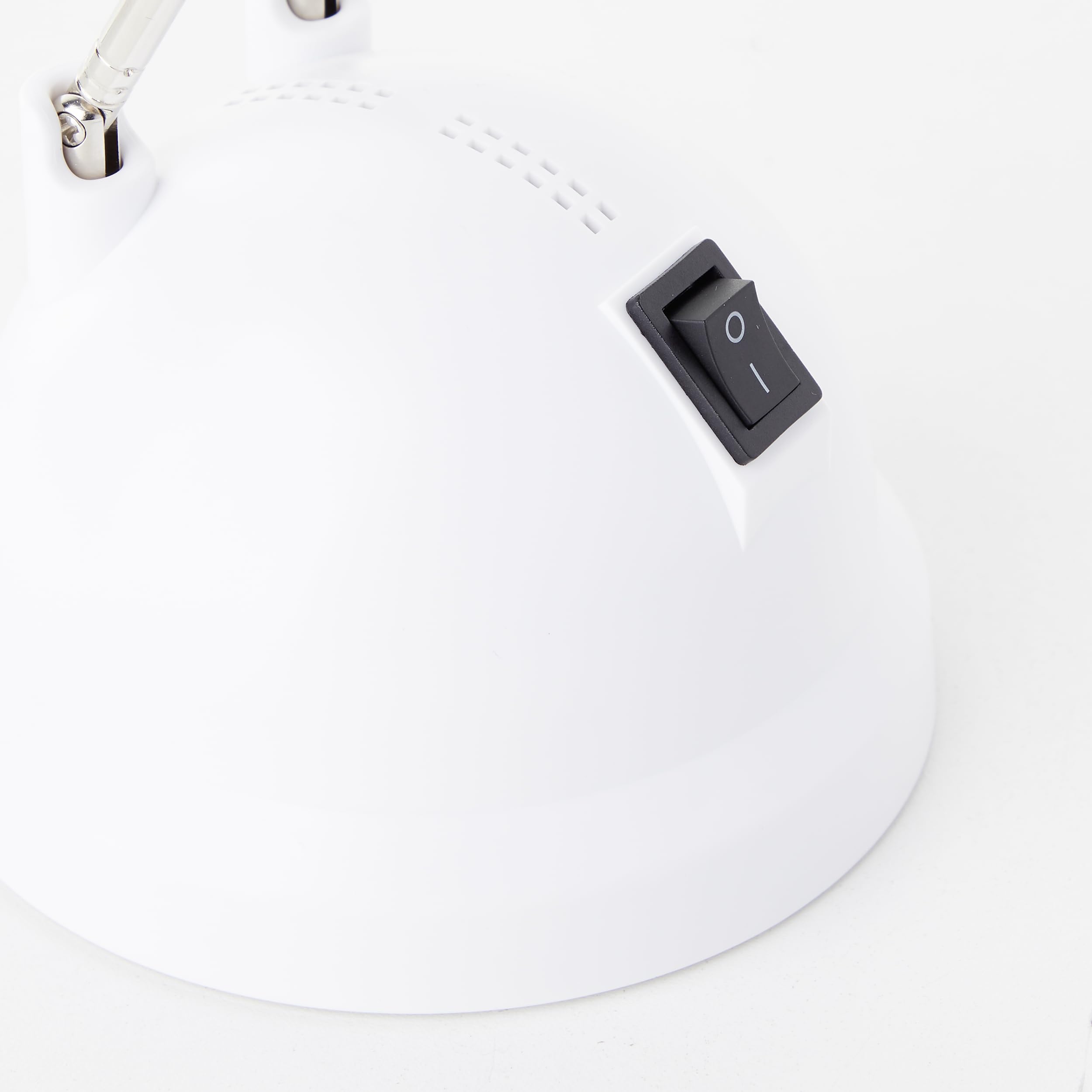 Brilliant Katrina Lampada da tavolo a LED regolabile in altezza e girevole per ufficio bianca 600 lumen, 7,26 W, LED integrato, 40 x 11,5 x 44 cm