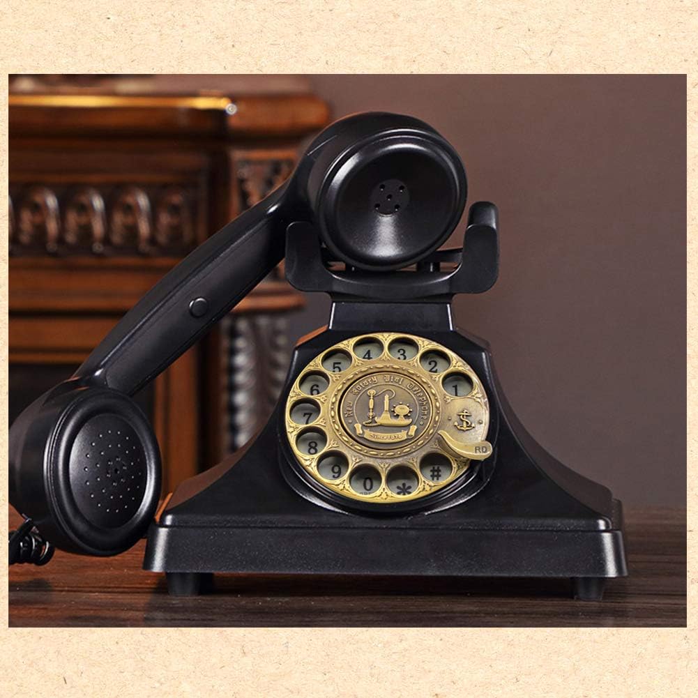 Antique Vintage Telephone - Retro European Style Corded Landline With Digital Display