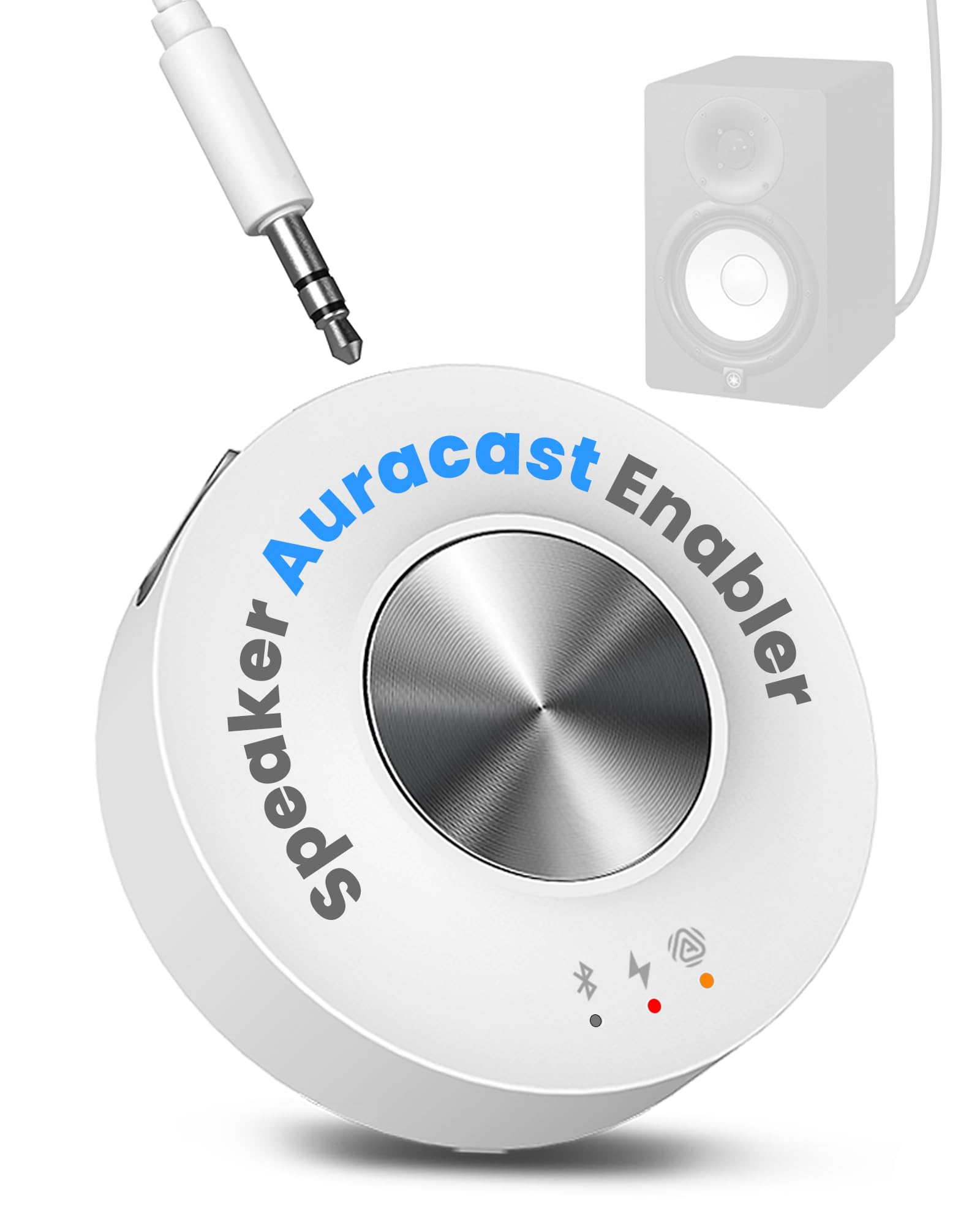 Avantree AuraLink – Récepteur Auracast & Bluetooth Classique, pour Haut-Parleurs Et Systèmes Audio, Portée 100 M, 20 H D'Utilisation Portable Ou Stationnaire, Diffusion Multiple pour Auditeurs