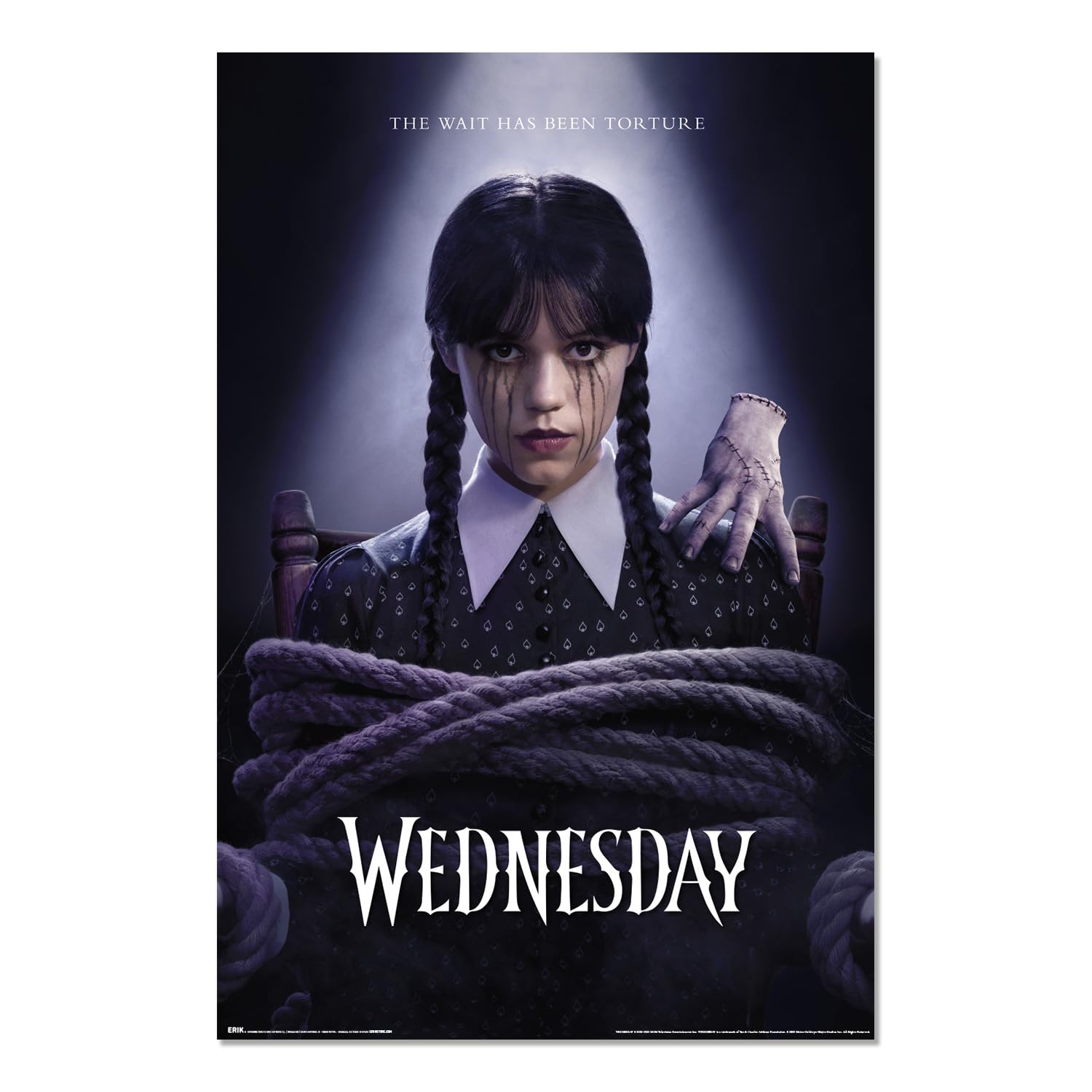 Grupo Erik: Poster Wednesday - Mercoledì Addams | Scrivania gaming, v 91.5 x 61 cm incorniciabile, poster anime/Decorazioni casa, decorazione cameretta
