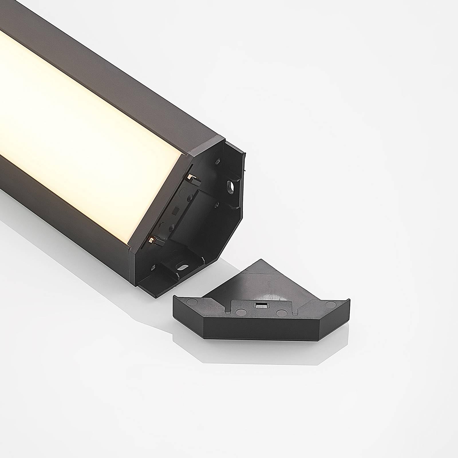 Arcchio LED Unterschrankleuchten Ovano (Modern) in Schwarz aus Aluminium (1 flammig,) - Unterbauleuchten Wohnzimmerleuchte