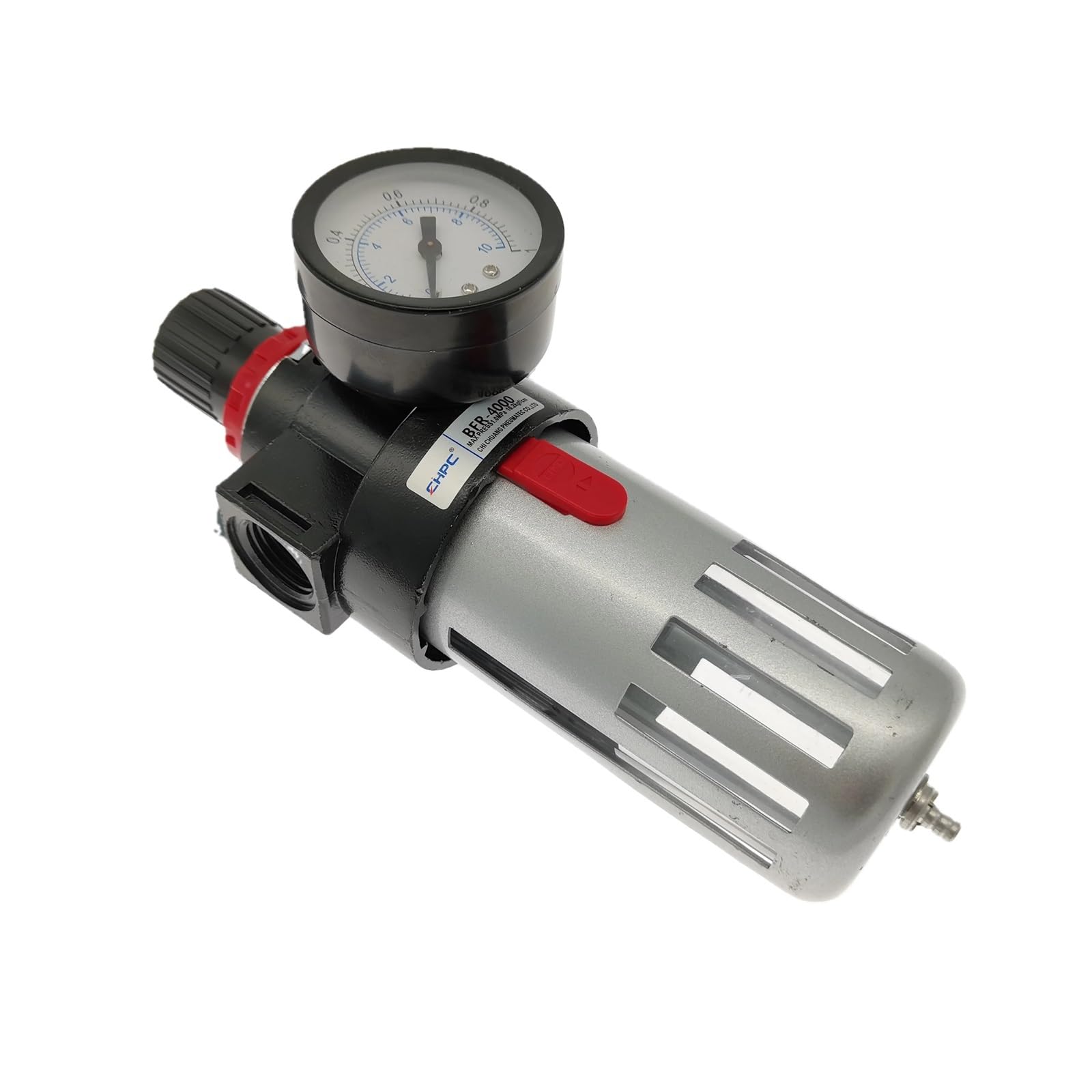 1 x regulator filtra powietrza, G1/2 BFR2000 BFR3000 BFR4000 urządzenie do uzdatniania gazu powietrza regulator ciśnienia filtra z manometrem(BFR2000)