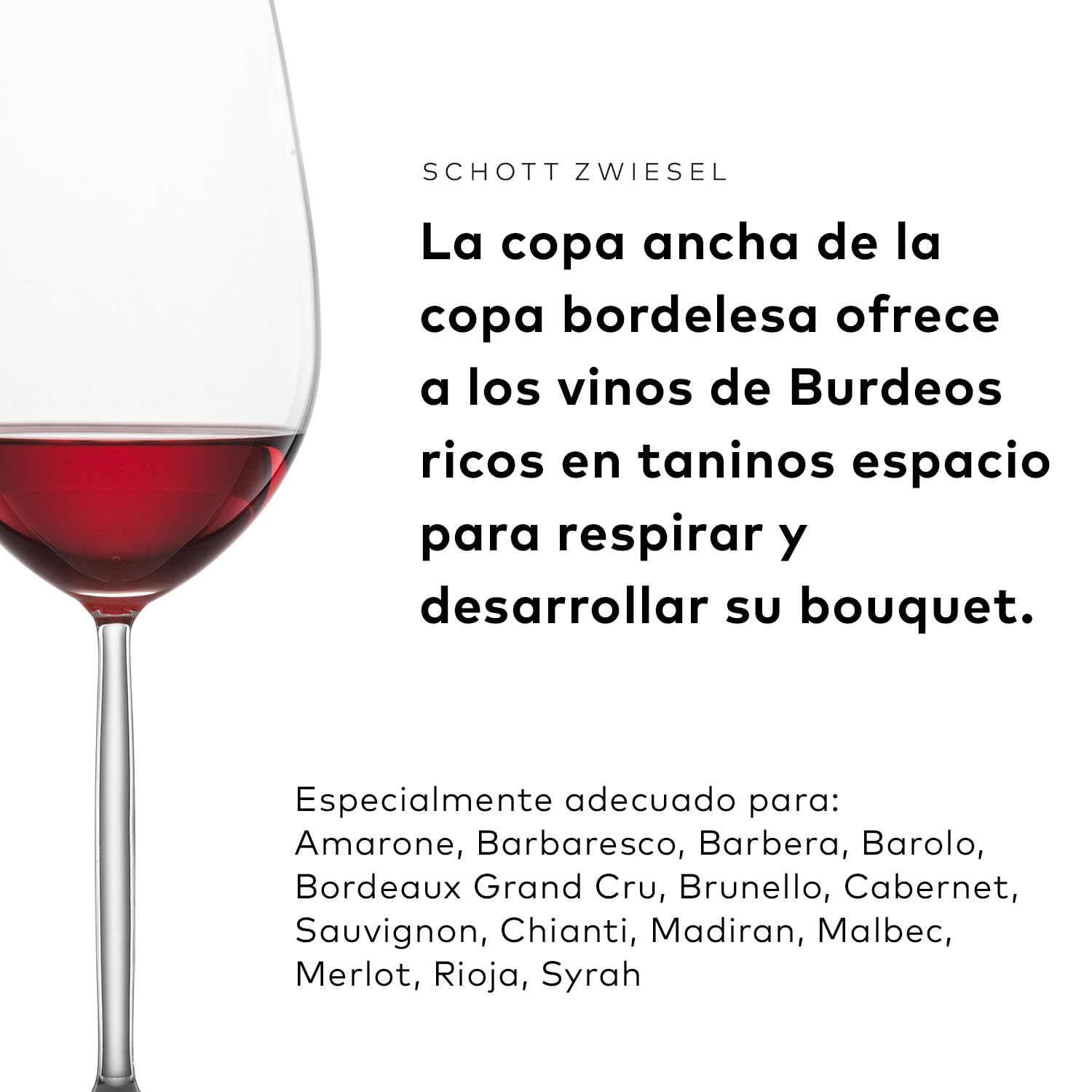 SCHOTT ZWIESEL Copa de vino tinto para Burdeos Muse (set de 4), refinadas copas de clarete para vino tinto, copas de cristal Tritan aptas para lavavajillas, fabricadas en Alemania (art. nº. 123669)