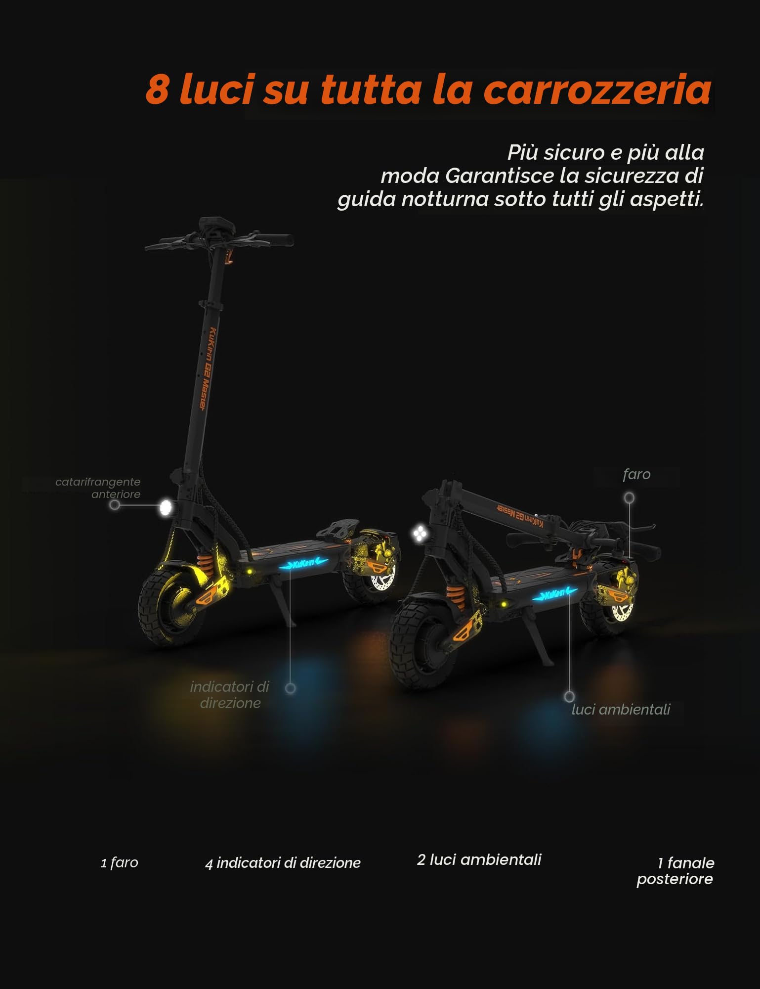 KUKIRIN G2 Master Monopattino Elettrico per adulti, Batteria 20,8 Ah & Doppio motore anteriore & posteriore, Sospensione Idraulica Ammortizzato &10 Pollici Scooter Elettrico Pieghevole Fuoristrada