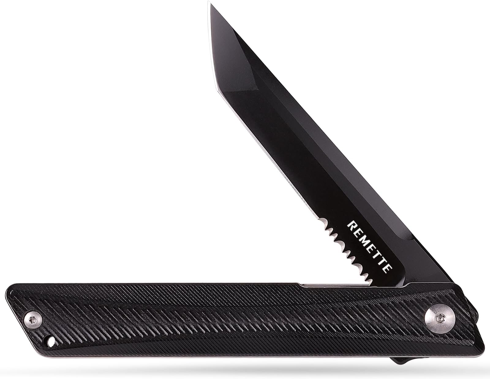 REMETTE Pocket Knife GD22K, Flipper Open D2 Steel Tanto Folding knife with Durable G10 Handle,Men Women Everyday Carry EDC Knife,Sharp Camping Hiking Daily Work Knives