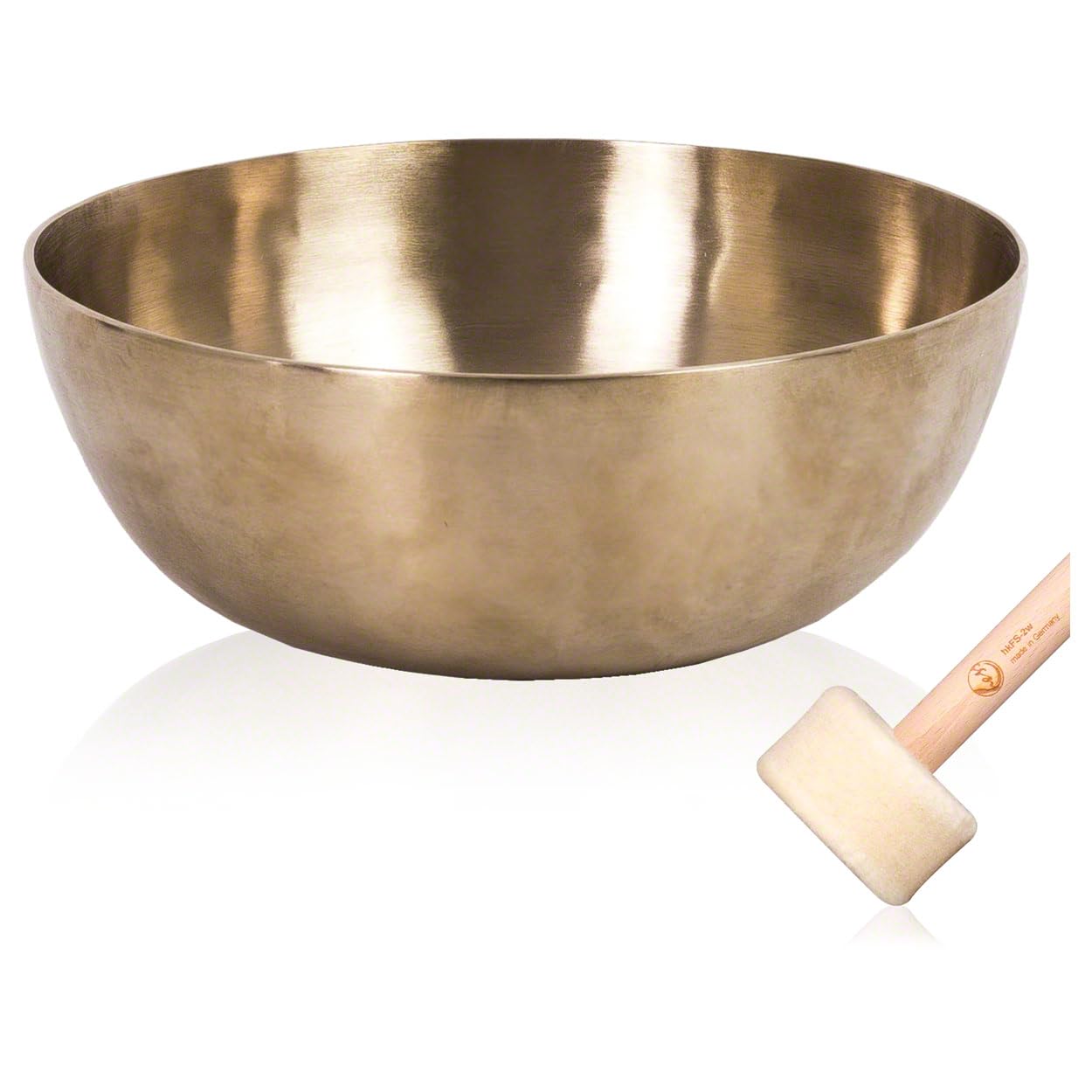 Peter Hess Klangschale Gelenk- und Universalschale, 21 cm, 900-1000 g - Original für Klangtherapie, Yoga & Meditation, inkl. Schlägel