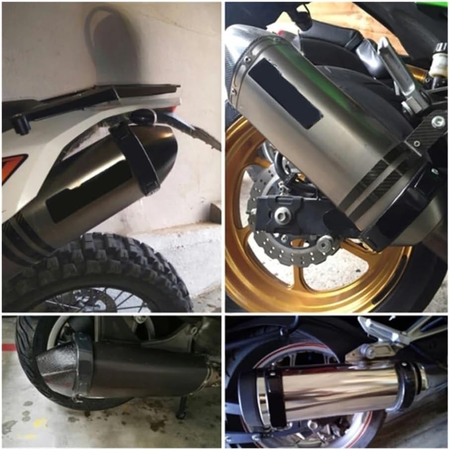 Motorcycle Accessories 100-160mm Universal Round Exhaust Protector Exhaust Pipe Fixing Rings Exhaust Pipe Protector Heat Shield Wraps