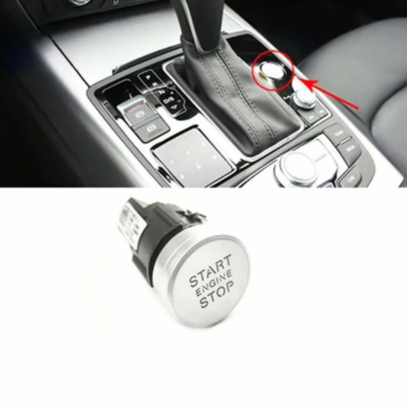 Bouton Poussoir Start Stop Pour A6 S6 Avant Pour Quattro 2011-2018 Bouton De Démarrage Sans Clé