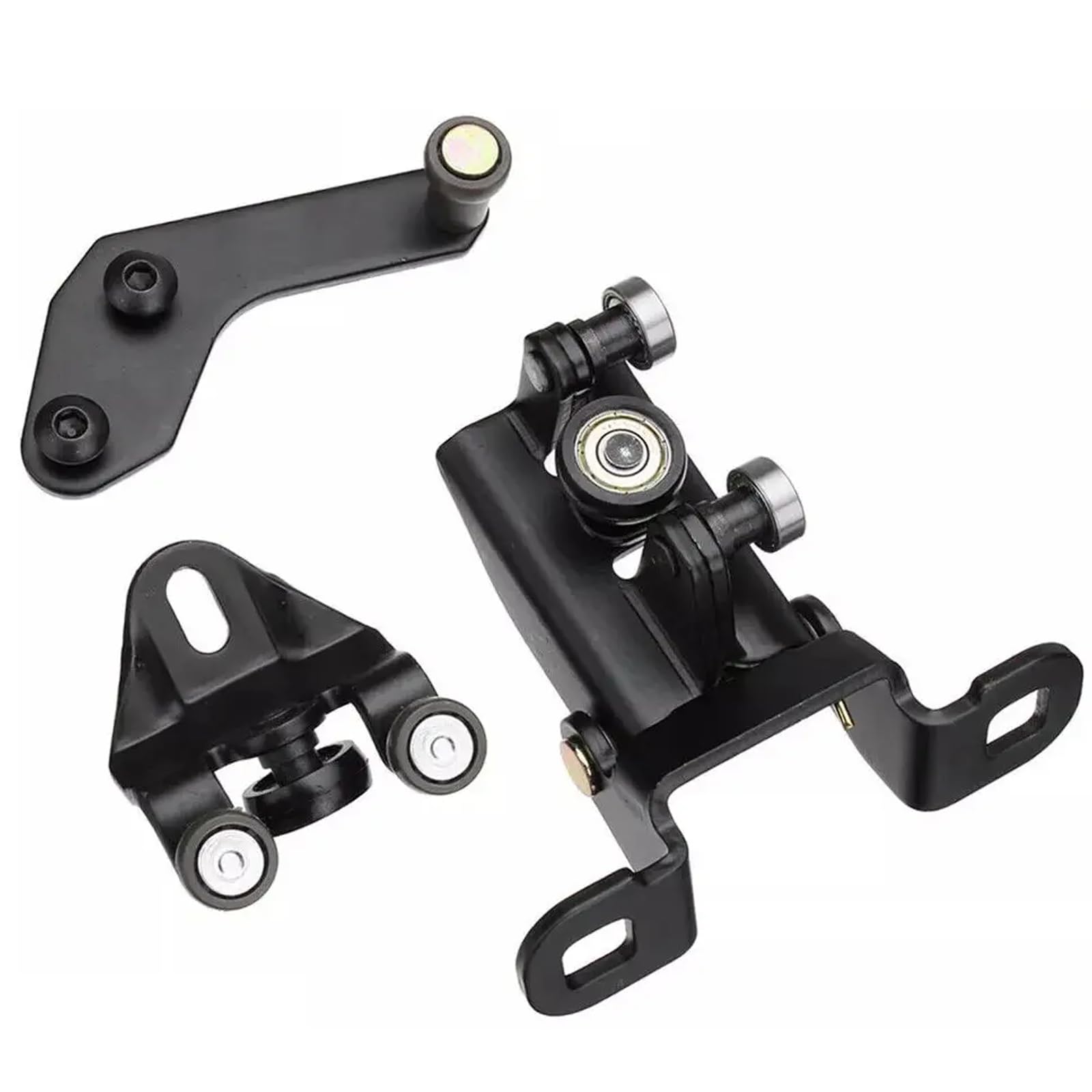 Bohaner Black 1667675 1705694 1639910 Left Sliding Door Roller Guide Set Left Side Door Roller Runner Top Middle Bottom For Transit Mk6 Mk7 Left