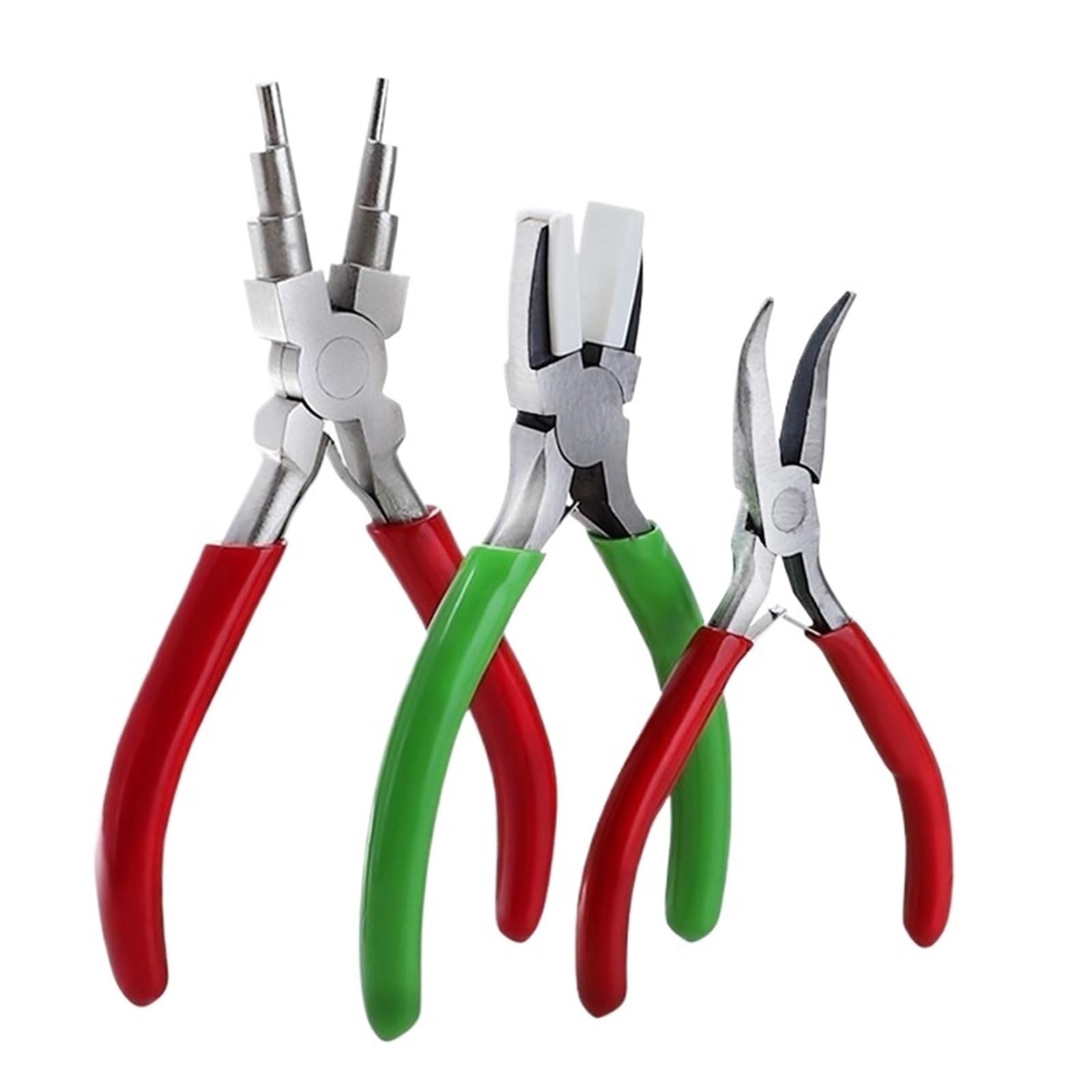 Set Di Pinze 3 pezzi pinze for gioielli set 6-in-1 for fare cauzione a becchi in nylon a piegati for la creazione di strumento artigianato fai da te