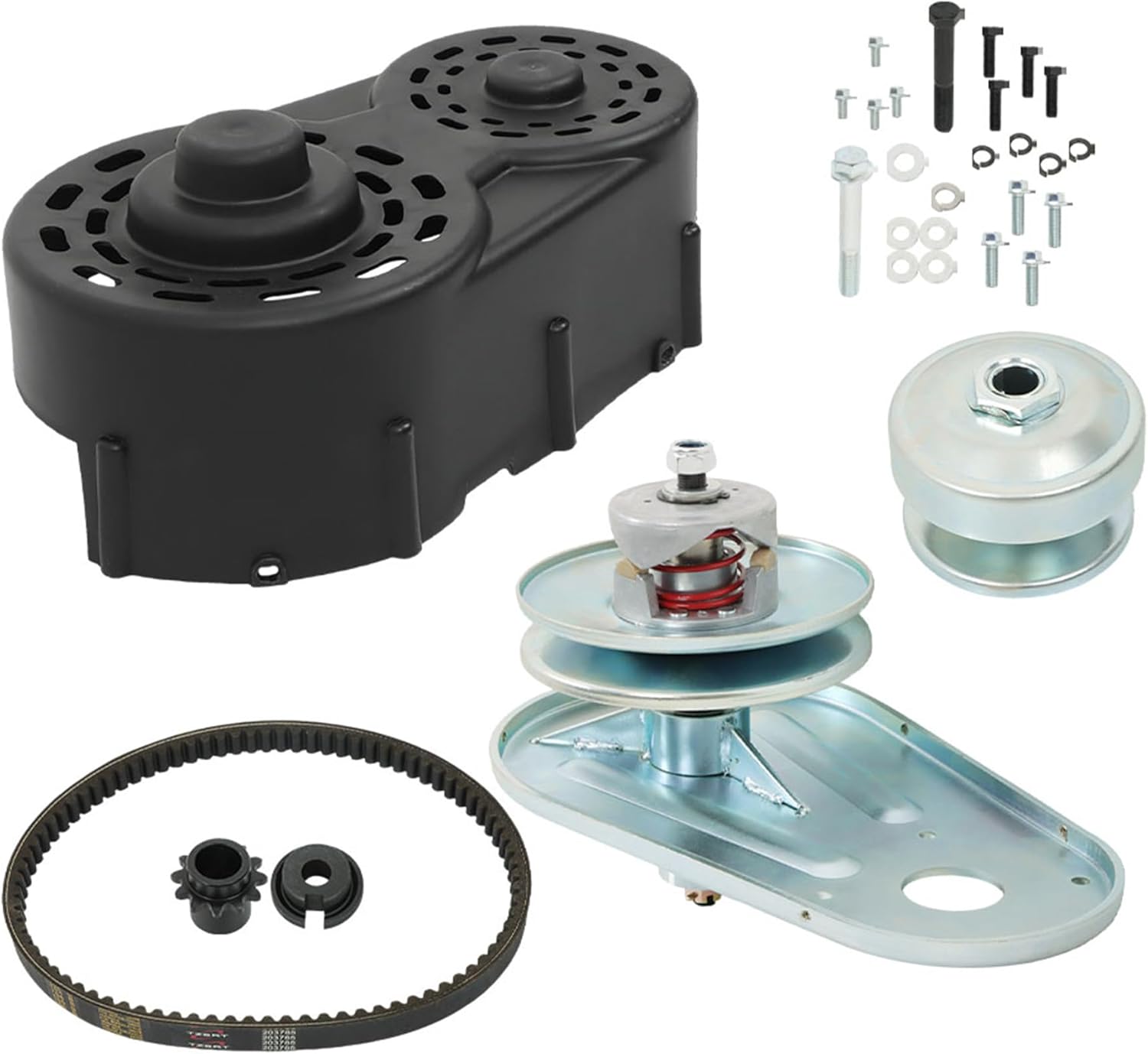 Go Kart 40 Series Torque Converter Kit 8HP-16HP Engines Clutch Pulley Driver Driven Replacement for Predator 420cc GX 340/390 Manco