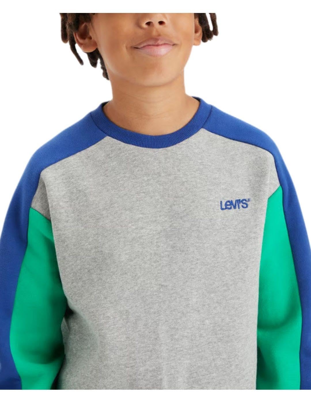 Levi's Lvb Logo Colorblock Crew 8ej199 Felpe Bambini e Ragazzi