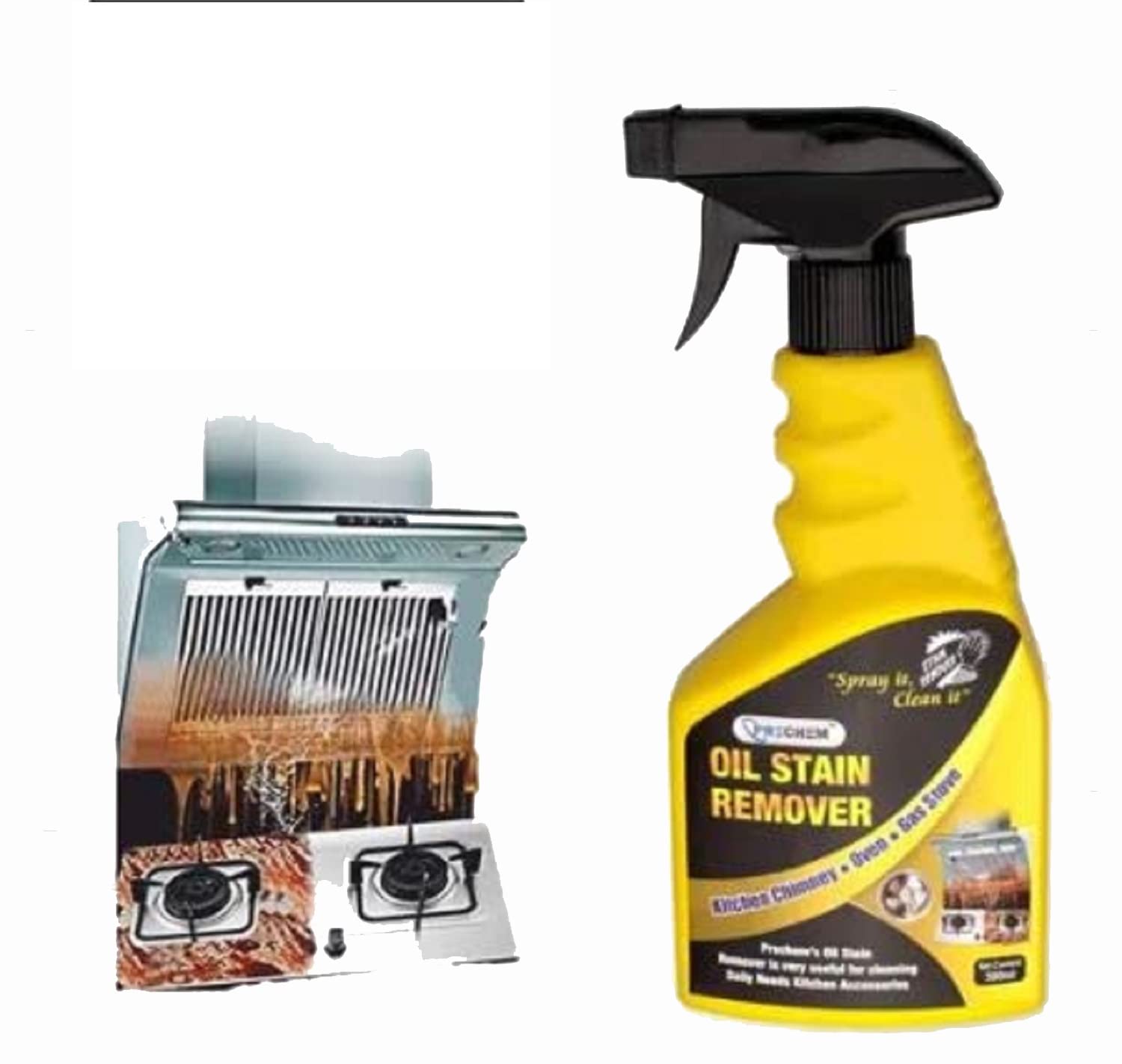 ARV Oil Stain remover for Grill Exhaust Fan (Liquid) Kitchen Cleaner Spray Oil & Grease Stain Remover Chimney & Grill Cleaner Non-Flammable Nontoxic & Chlorine Free Grease Oil Pack of 1 500 ml (B0BP8C3MYR) Amazon Price History, Amazon Price Tracker