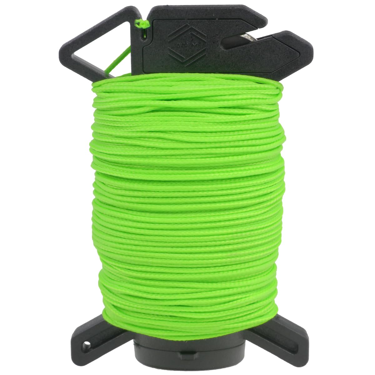 Atwood Rope Ready Rope 120ft 100lb Micro Test Lead Dispenser, Camping Gear Survival Tool, Integrated Storage, Cutting Blade, Grip